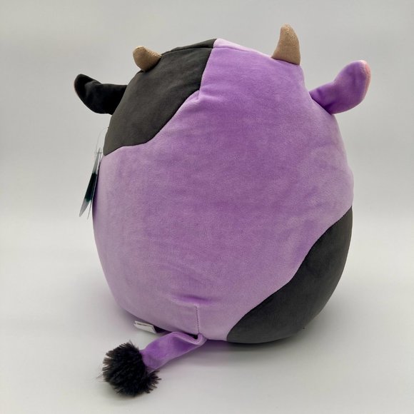 NWT 🥀 12" Alexie the Black and Purple Cow Squishmallow - Picture 7 of 10